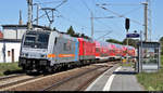 Da staunte ich nicht schlecht:  185 691-3 der Railpool GmbH, vermietet an die HSL Logistik GmbH (HSL), untervermietet an die Wedler Franz Logistik GmbH & Co.