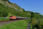 482 049 der HRS - Hamburger Rail Service am 23.06.2020 im Maintal (bei Gambach) auf dem Weg nach Norden.