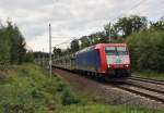 Am 21.September 2013 war ITL 185 503 mit leeren BLG-Autowagen bei Marienborn auf dem Weg Richtung Magdeburg.