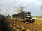 Am 21.11.2014 Rangierfahrt von der 185 546-9 von der OHE Cargo (MRCE Dispolok)  bei Borstel bei Stendal .