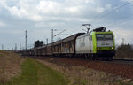 185 542 zog am 19.03.16 den Porschezug aus Osnabrück durch Zeithain Richtung Dresden.