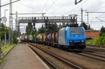 Am 16.06.2016 kam die 185 536-0 von Crossrail AG aus Richtung Braunschweig nach Niederndodeleben und fuhr weiter in Richtung Magdeburg .