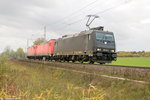 185 574-1 MRCE Dispolok GmbH für DB Cargo Deutschland AG mit dem Lokzug T 67129 von Maschen Rbf Mswf nach Zielitz Stw B2 in Stendal.
