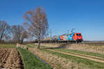 Die Lokplanung vom 23.3.2020 ergab, das die neue Werbelok 185 340  Aus dem Rheinland nach Europa  von RheinCargo, mit einem Kesselzug aus Hamburg nach Vohburg fahren sollte.