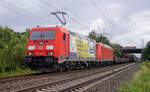 Doppel mit Lokomotive 185 268-0 am 26.08.2021 in Lintorf.
