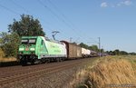 185 389-4 DB mit gemischtem Güterzug bei Woltorf am 30.08.2016