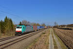 186 123 mit DGS 40678 am 12.03.2017 bei Langenisarhofen.