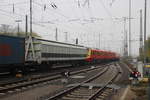 Zwei britische Class 707 Triebwagen der Southwest Trains am 8.11.17 in Aachen-West auf der Fahrt nach England