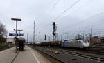 186 427-1 von Railpool fährt mit einem Kesselzug aus Antwerpen-BASF(B) nach Ludwigshafen-BASF(D) bei der Ausfahrt aus Aachen-West und fährt in Richtung