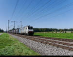 RailPool - Lok 186 103-8 vor Güterzug unterwegs bei Lyssach am 17.09.2018