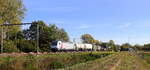 186 386-9 von Akiem/Lineas kommt mit einem gemischten Güterzug aus Köln-Gremberg(D) nach  Antwerpen-Noord(B) und kommt aus Richtung Aachen-West(D),Montzen(B),Vise(B),Tongeren(B),Hasselt(B)