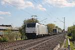 Am Nachmittag des 13.04.2017 bespannte Rpool/CTN 186 295-2 einen KLV von der Schweizer Grenze bis zum Zielbahnhof nach Rotterdam Waalhaven, als sie bei Heitersheim in Richtung Norden.