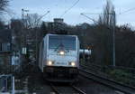 186 455-2 von Lineas/Railpool kommt aus Richtung Aachen-West mit gemischten Güterzug aus Antwerpen-Noord(B) nach Köln-Gremberg(D) und fährt durch Aachen-Schanz in Richtung