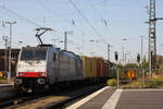 Railpool 186 453 mit dem Usti-Mischer in Rheine. Aufgenommen am 6. Oktober 2018.