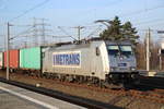 16.12.2016 in Dresden Heidenau,   Richtung Pirna   Metrans 186 017-8