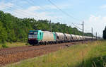 186 135 der polnischen Transchem führte am 19.06.18 einen Silozug durch Burgkemnitz Richtung Bitterfeld.