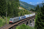 186 288 + 186 106 mit DGS 41857 am 03.08.2013 bei Bad Hofgastein.