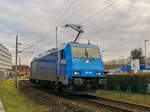 Graz. Als Lokzug fuhr die 186 942 am 09.03.2020, hier
beicder Oberen Bahnstraße Richtung Hauptbahnhof. 