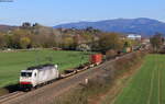 186 909-4 mit dem DGS 41032 (Busto-Krefeld Uerdingen) bei Teningen 31.3.20