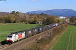 186 150-9 mit dem DGS 43526 (Piacenza-Zeebrugge) bei Teningen 31.3.20