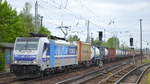 RTB Cargo - Rurtalbahn Cargo GmbH, Düren [D] mit  186 426-3  [NVR-Nummer: 91 80 6186 426-3 D-Rpool] und Containerzug am 07.05.20 Berlin Hirschgarten Richtung Frankfurt/Oder.