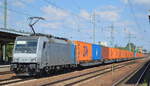 Railpool Lok  186 271-3  [NVR-Nummer: 91 80 6186 271-3 D-Rpool], aktueller Mieter? mit Containerzug aus Frankfurt/Oder an 17.08.20 Durchfahrt Bf.
