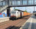 Containerzug Richtung Berlin am 17.06.2021 in Fürstenwalde/Spree