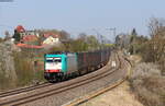 186 127-7 mit dem DGS 95613 (Horka Gbf - Singen(Htw)) bei Eutingen 20.4.22