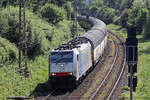 Rpool 186 503 in Diensten von Lineas auf der Hamm-Osterfelder Strecke in Recklinghausen-Ost 16.6.2023