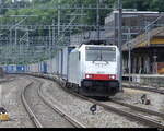 RailPool - Lok 186 501 mit Güterzug unterwegs in Ostermundigen am 01.07.2023