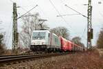 186 385-1 LINEAS in Herten, Januar 2025.