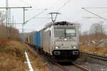 Rpool 186 429-7 in Diensten von CTL-Logistic am neuen Haltepunkt Herten-Westerholt 3.1.2026