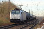 Rpool 186 455-2 in Diensten von Lineas in Gelsenkirchen-Bismarck 17.1.2026