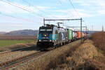 Belgiën
Lineas TCS Lok 186291 zieht einem Containerzug, in Warsage
23/1/2026