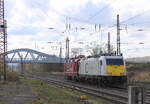 Die ECR E186 311-7 wurde am 10.04.2026 von der DB Museum 243 002-3 in Naumburg (S) Hbf Richtung Bad Kösen überführt.