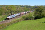 Belgien 
Lok 186 510 von Lineas zieht einem Containerzug in Gemmenich 
22/4/2026