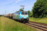 Deutschland 
Lok 186 454 von Lineas zieht einem Kesselzug in Kaarst Broicherseite.
28/5/2026