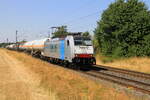 Deutschland 
Lok 186 500 von Lineas zieht einem Kesselzug in Kaarst Broicherseite.
10/7/2026