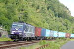 Rpool 186 423-0 in Diensten von RTB Cargo bei Stolzenfels/Koblenz 21.7.2026