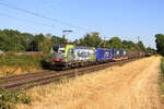 Deutschland 
Loks 475 430 von BLS und 186269 von Rhenus ziehen einem Trailerzug in Kaarst Broicherseite.
28/7/2026