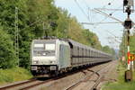 Rpool 186 145-9 durchf�hrt Ostbevern mit einem leeren Kokszug nach Bottrop 25.8.2026