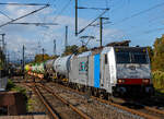 Die an die LINEAS Group NV/SA vermietete 186 510 (91 80 6186 294-9 D-Rpool) der Railpool GmbH (M�nchen) f�hrt am 18 September 2026 aus Richtung Aachen kommend, mit einem gemischten Kesselwagenzug teilweise aus Tankcontainern bestehend, durch den Bahnhof D�ren in Richtung K�ln. Nochmals einen lieben Gru� an den netten Lokf�hrer zur�ck. 

Die Bombardier TRAXX F140 MS(2E) wurde 2018 von der Bombardier Transportation GmbH in Kassel unter der Fabriknummer 35561 gebaut und an die Railpool ausgeliefert. Die Multisystemlokomotive hat die Zulassungen bzw. besitzt die L�nderpakete f�r Deutschland, �sterreich, die Schweiz, Italien, Belgien und die Niederlande (D/A/CH/I/B/N).