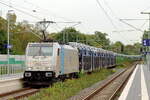 Rpool 186 551 in Diensten von HSL durchf�hrt mit einem Autotransportzug Herten-Westerholt 26.9.2026