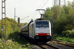 Rpool 186 447 kommt mit einem leer Kokszug durch Gelsenkirchen-Bismarck gefahren nach Bottrop 26.9.2026