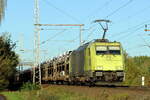 ATLU 186 111 durchf�hrt Dedensen-G�mmer am Fotopunkt mit einem Autotransportzug 22.10.2026