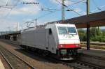 E 186 147 auf Probefahrt am 15.7.2008 in Gttingen