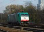 186 207 rauscht Lz durch Kln West. Hier der lichttechnisch bessere Nachschuss Aufgenommen am 20.11.2010.