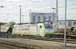 186-142 von captrain im Neuwieder HBF am 23.4.11