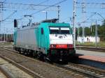 Am 1.August 2009 rangierte E186-130 der DB in Rzepin vor den Berlin-Warschau-Express Richtung Berlin Hbf.