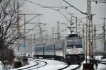 186 274-7 mit einer RB aus Katowice nach Zwardoń. In Katowice Ligota (05.04.2013).
